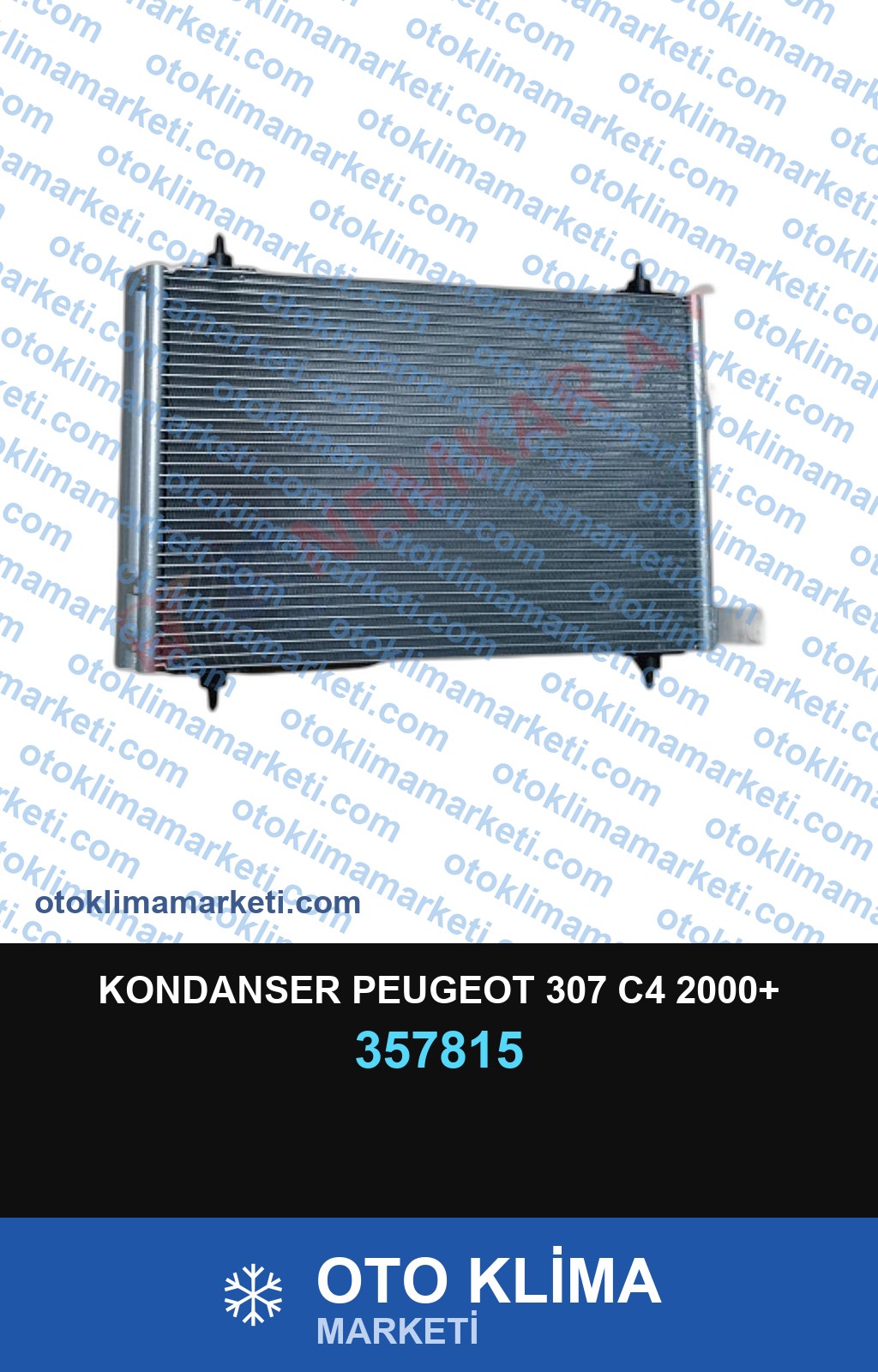 KONDANSER PEUGEOT 307 C4 2000+