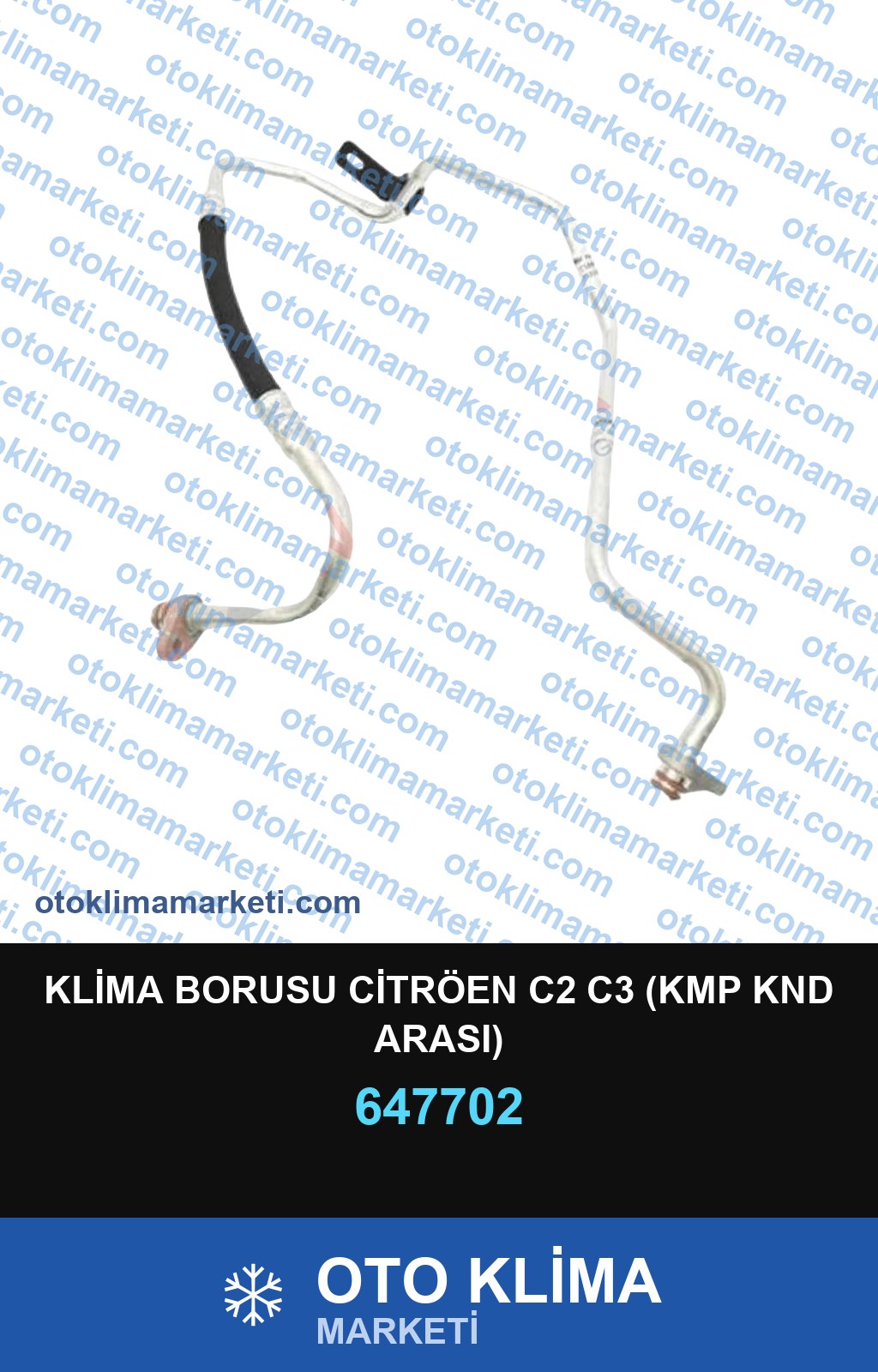 KLİMA BORUSU CİTRÖEN C2 C3 (KMP KND ARASI)