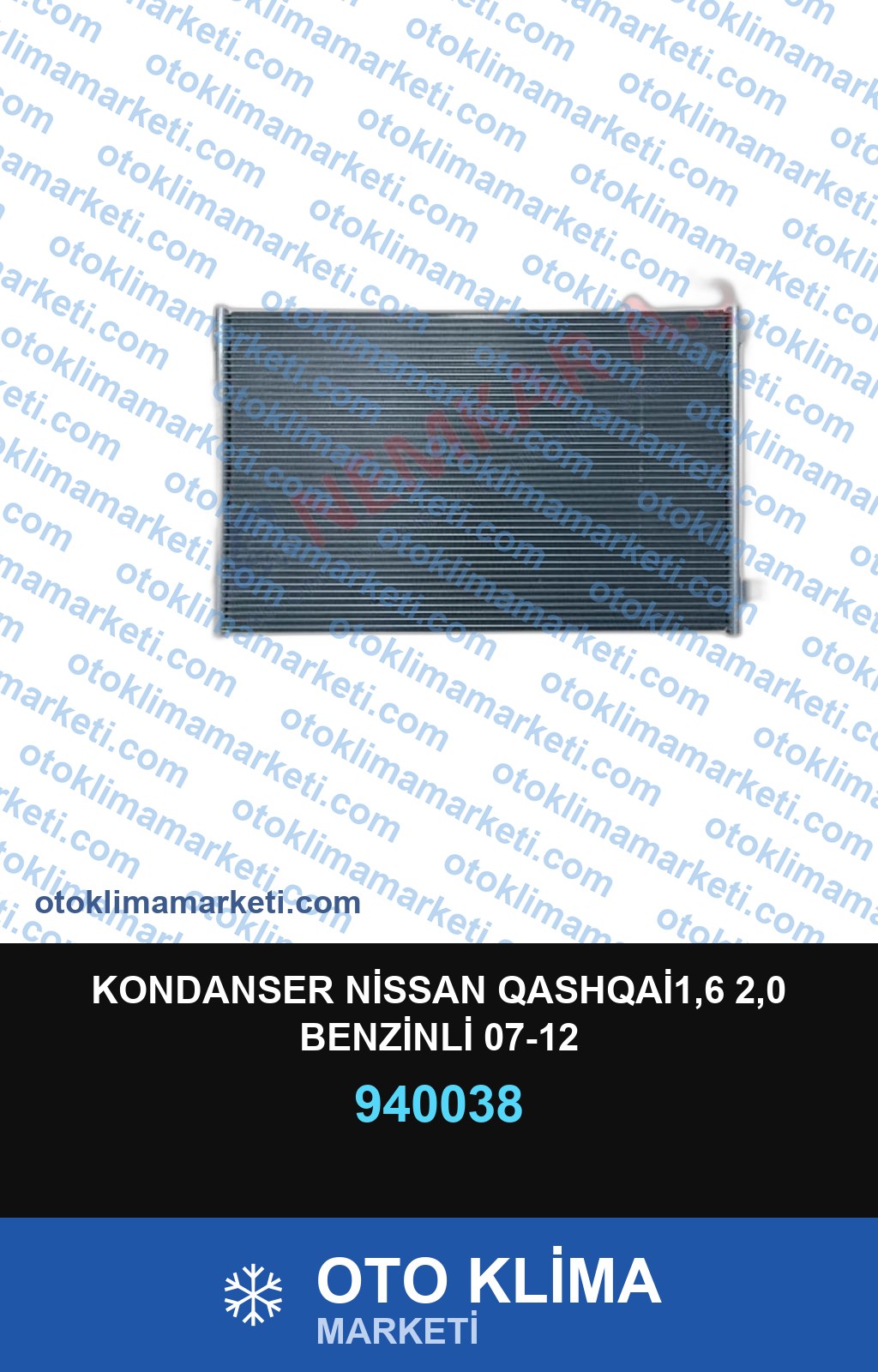 KONDANSER NİSSAN QASHQAİ1,6 2,0 BENZİNLİ 07-12