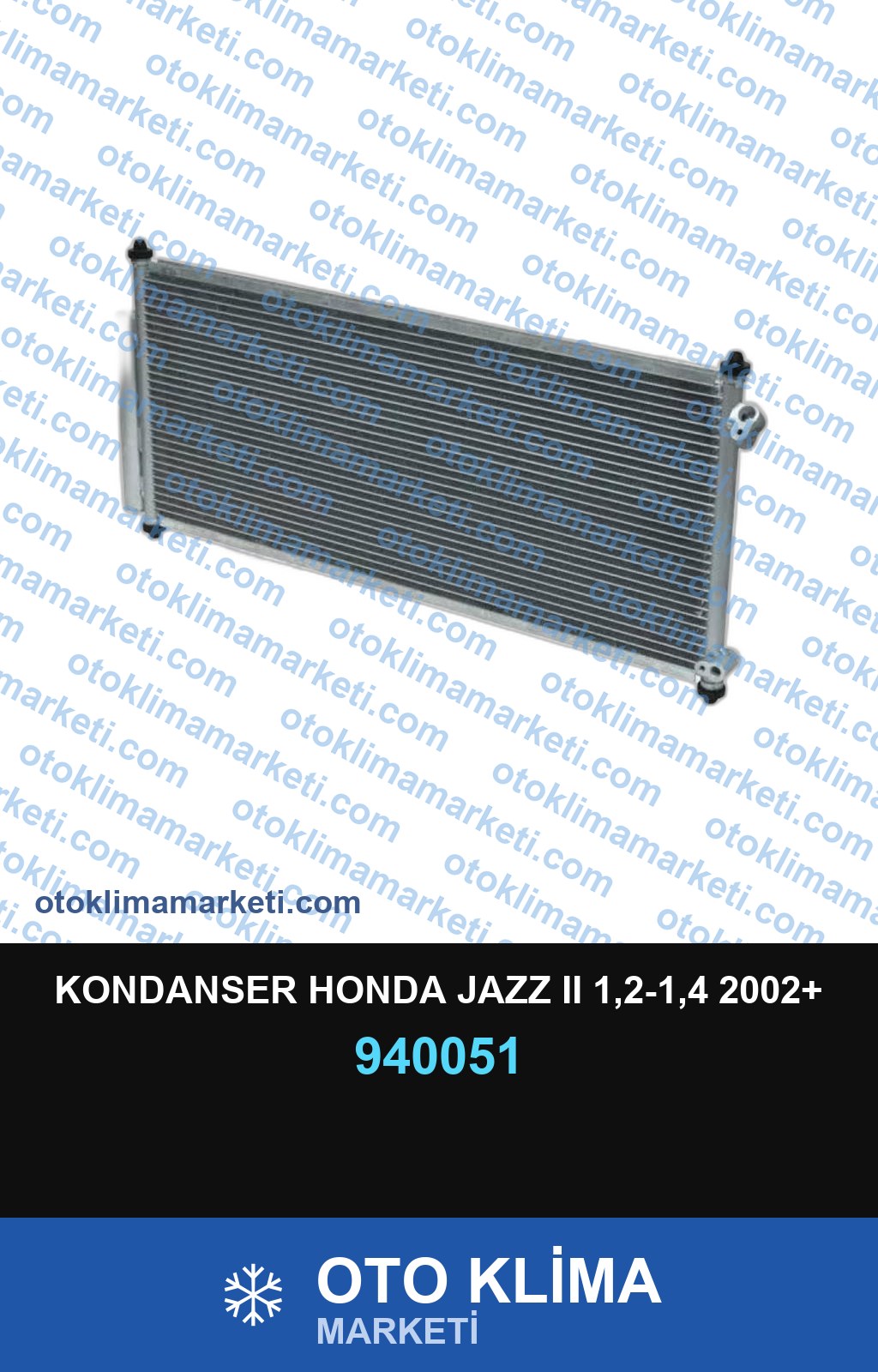 KONDANSER HONDA JAZZ II 1,2-1,4 2002+
