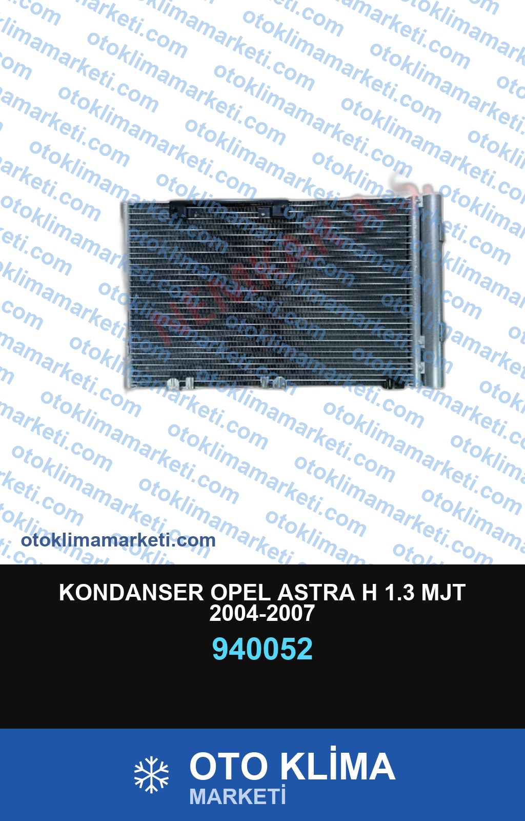 KONDANSER OPEL ASTRA H 1.3 MJT 2004-2007