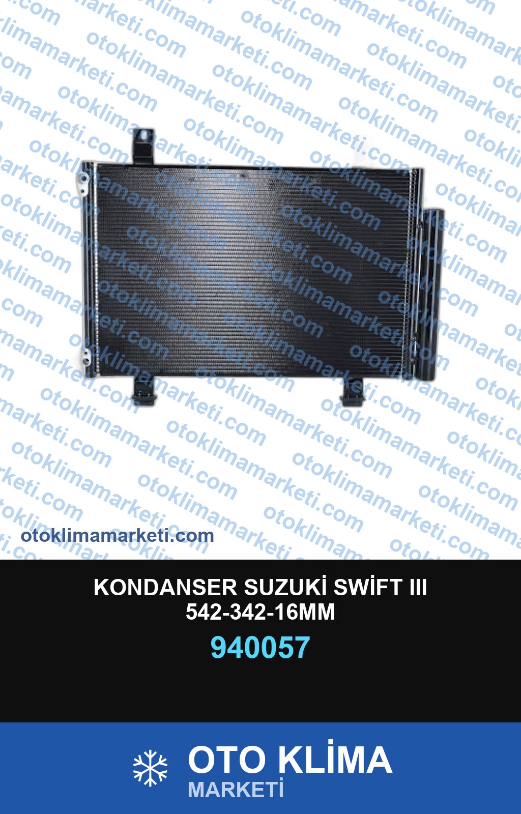 KONDANSER SUZUKİ SWİFT III 542-342-16MM