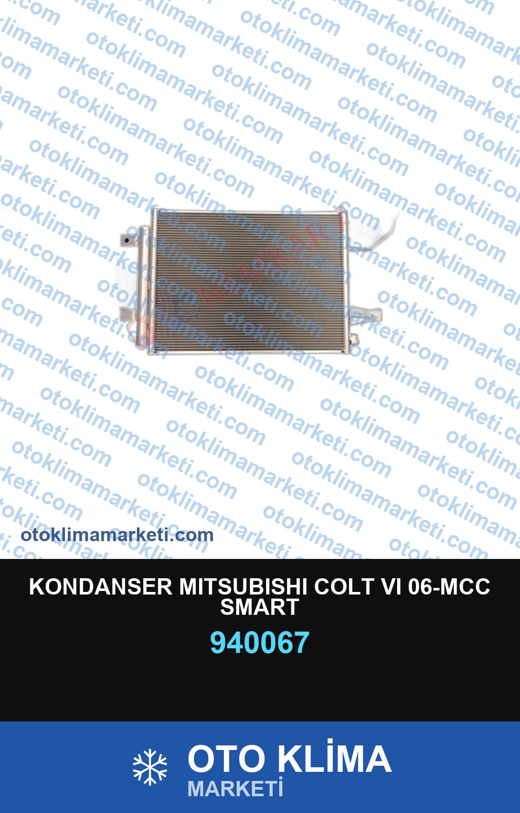 KONDANSER MITSUBISHI COLT VI 06-MCC SMART