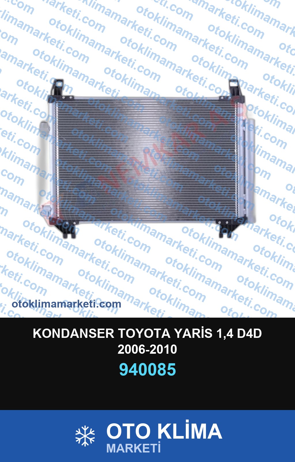 KONDANSER TOYOTA YARİS 1,4 D4D 2006-2010