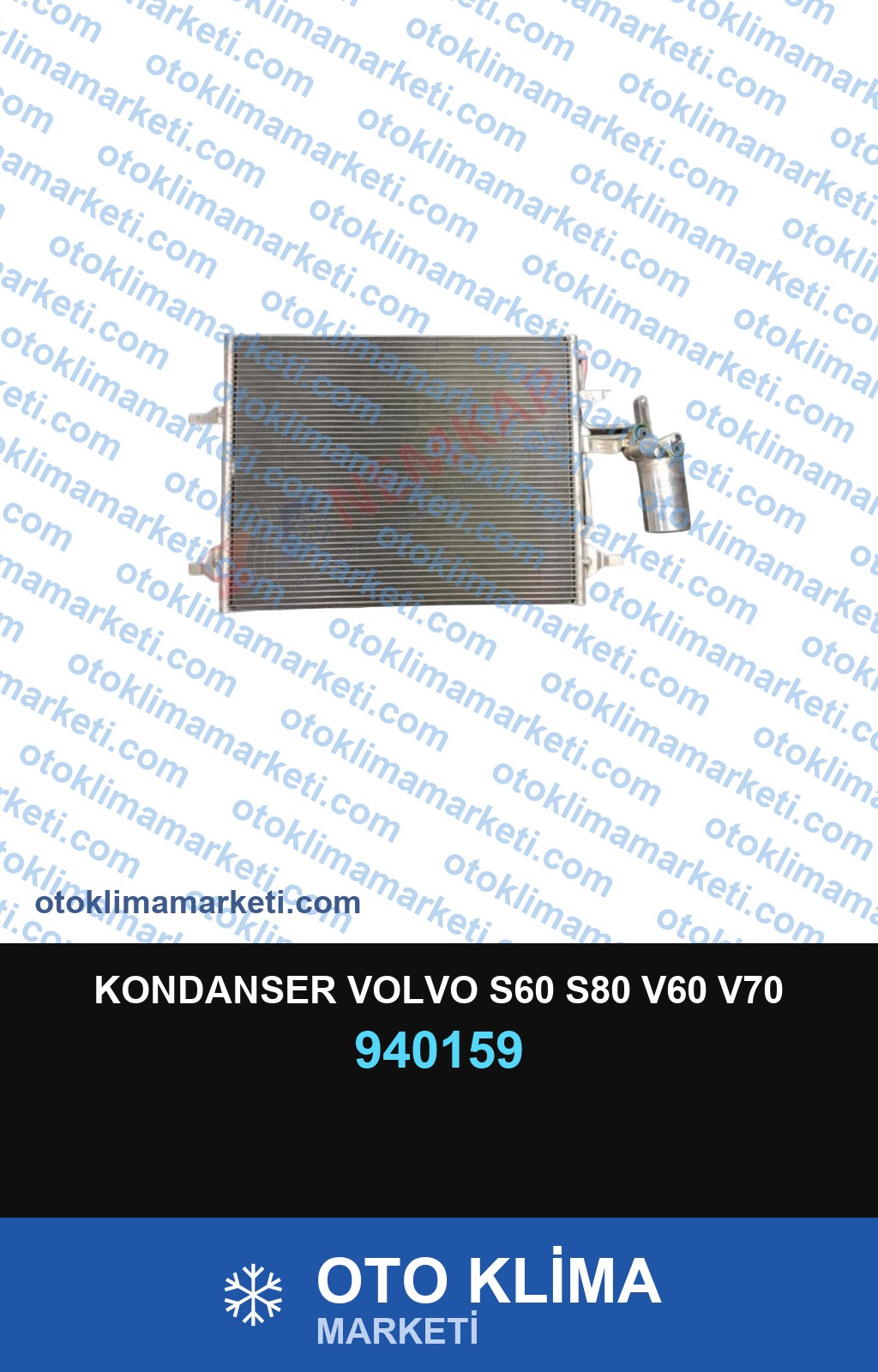 KONDANSER VOLVO S60 S80 V60 V70