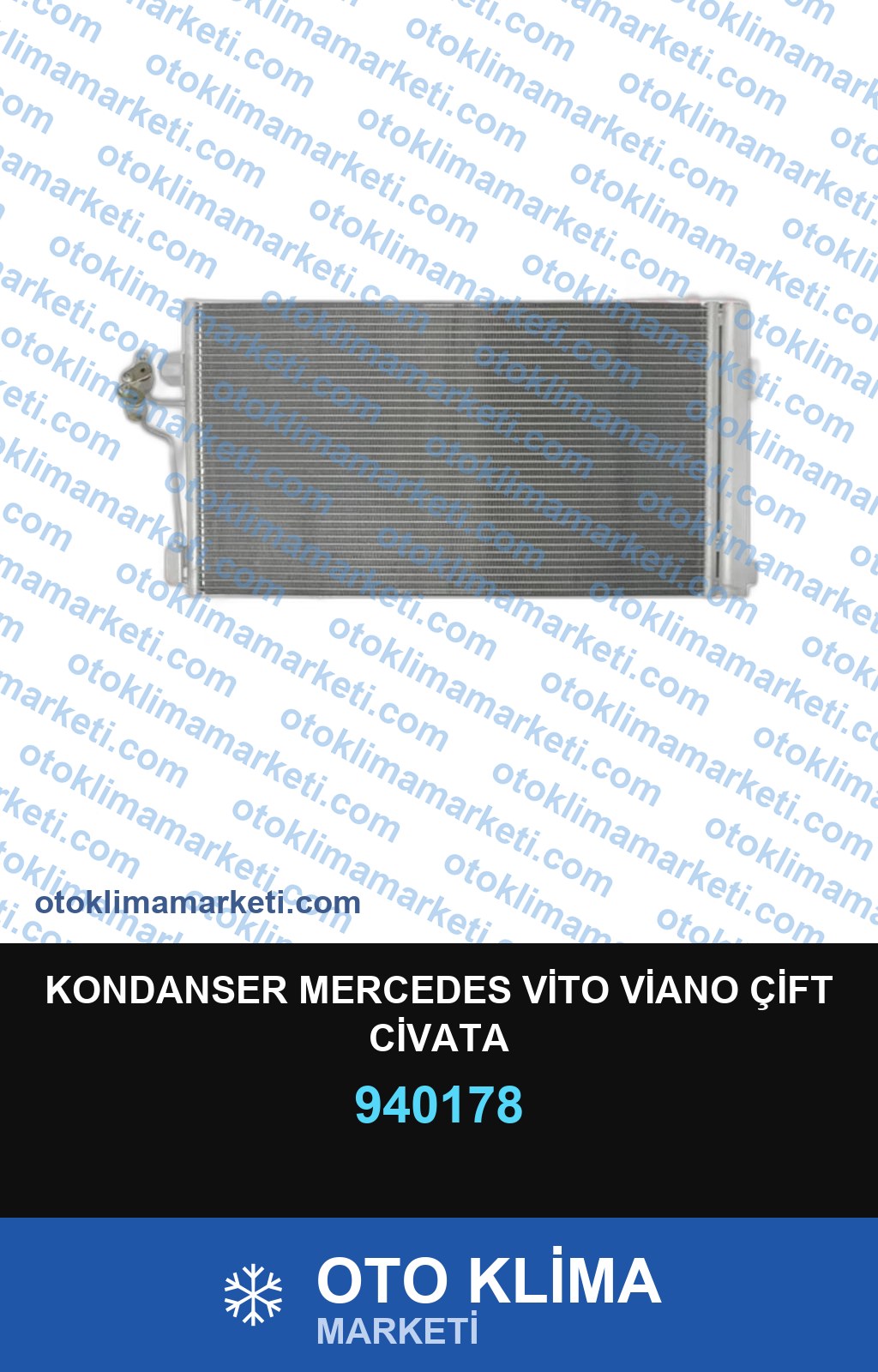 KONDANSER MERCEDES VİTO VİANO ÇİFT CİVATA