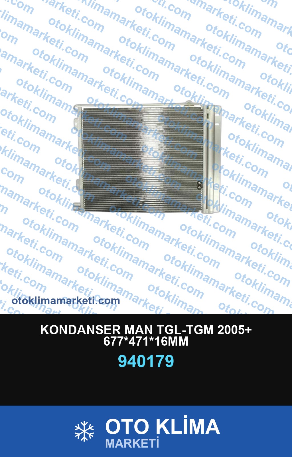 KONDANSER MAN TGL-TGM 2005+ 677*471*16MM