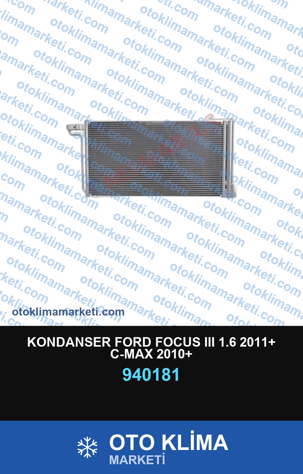 KONDANSER FORD FOCUS III 1.6 2011+ C-MAX 2010+