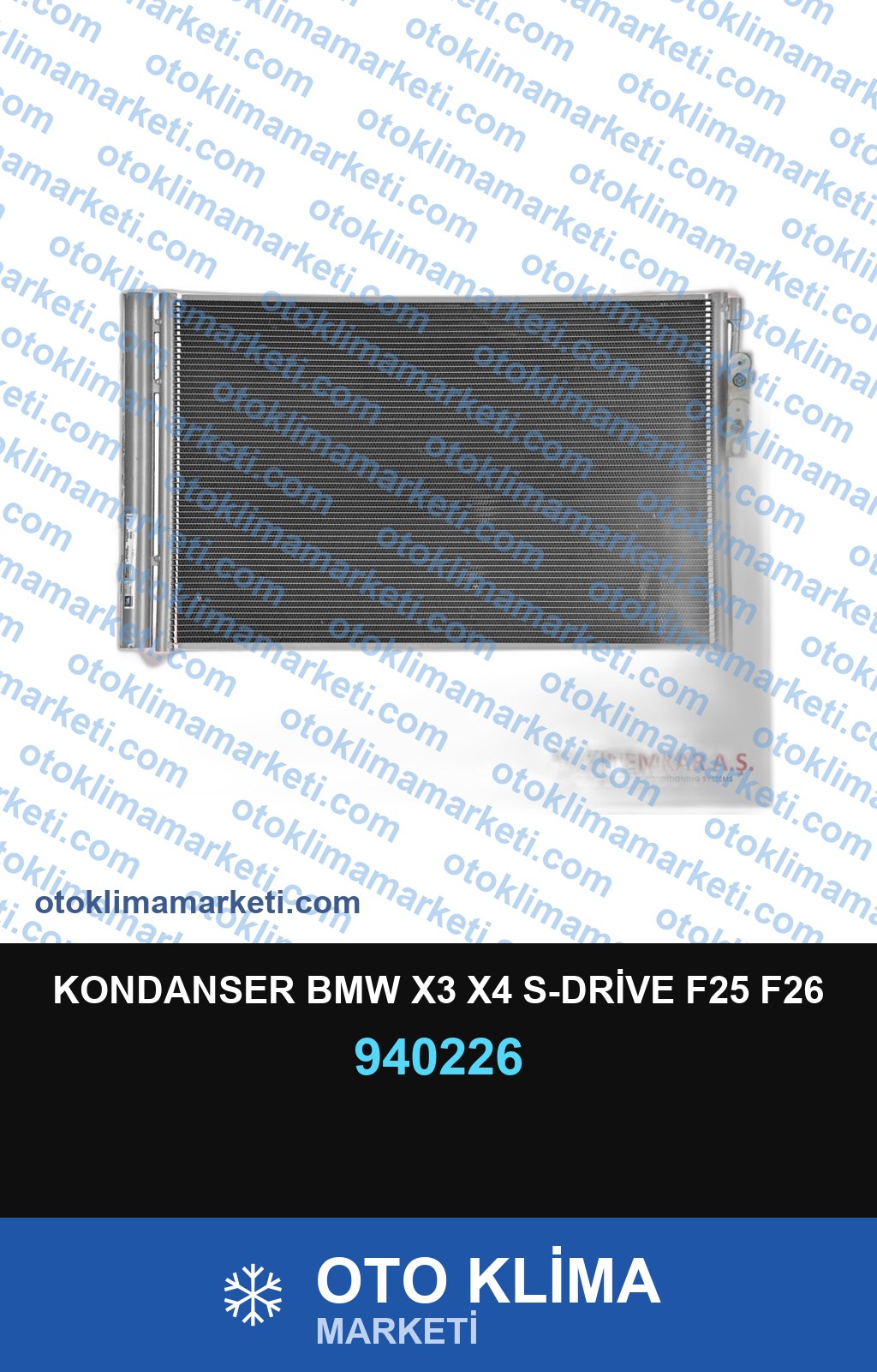 KONDANSER BMW X3 X4 S-DRİVE F25 F26