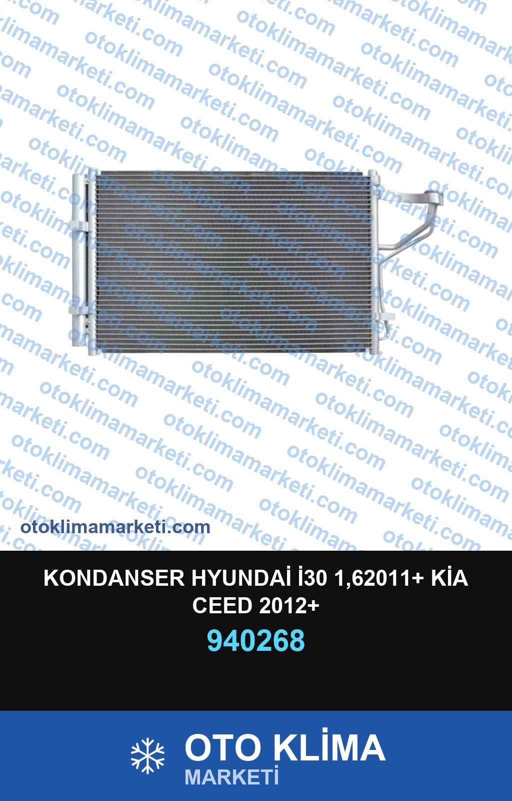 KONDANSER HYUNDAİ İ30 1,62011+ KİA CEED 2012+