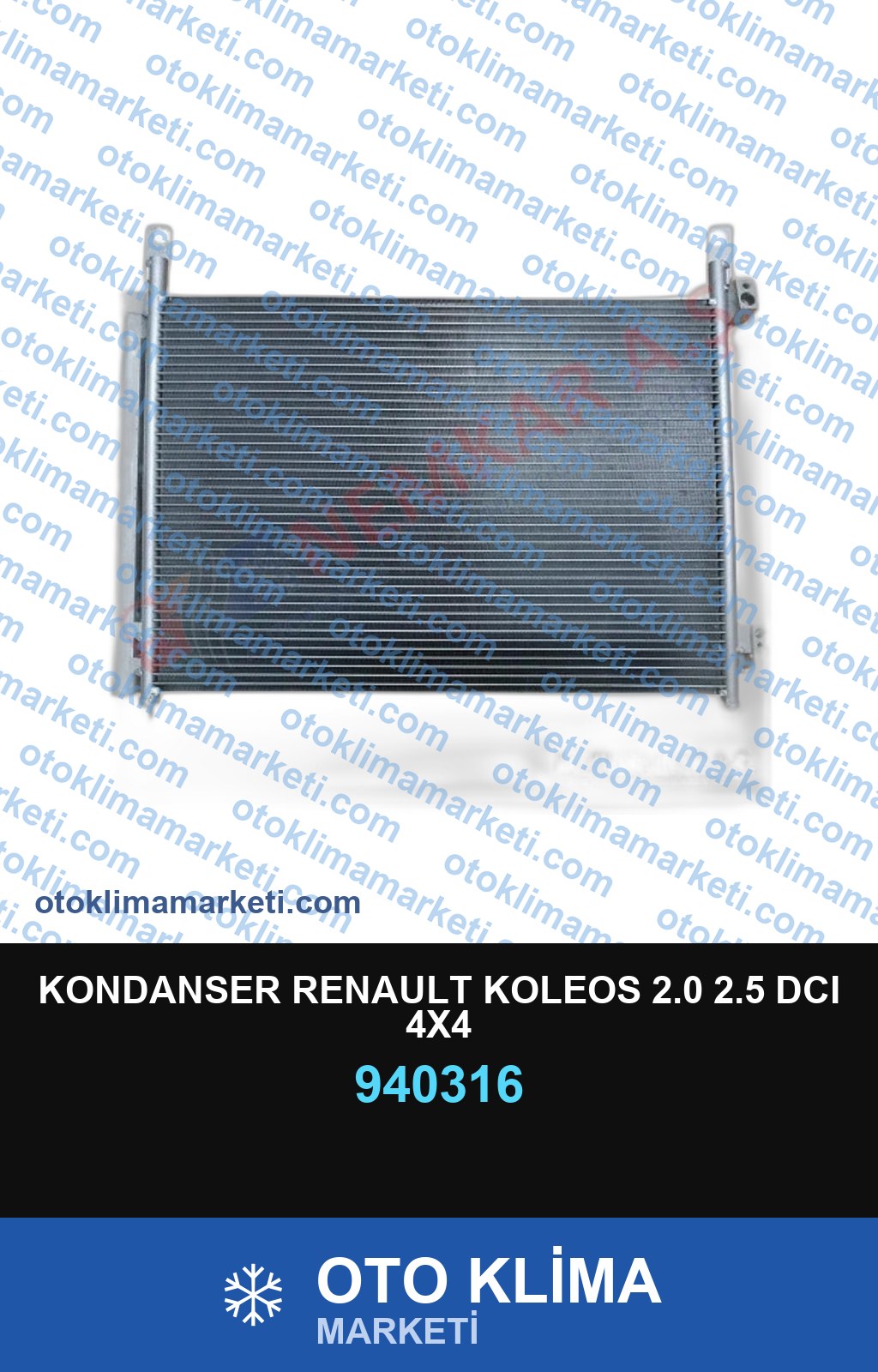 KONDANSER RENAULT KOLEOS 2.0 2.5 DCI 4X4