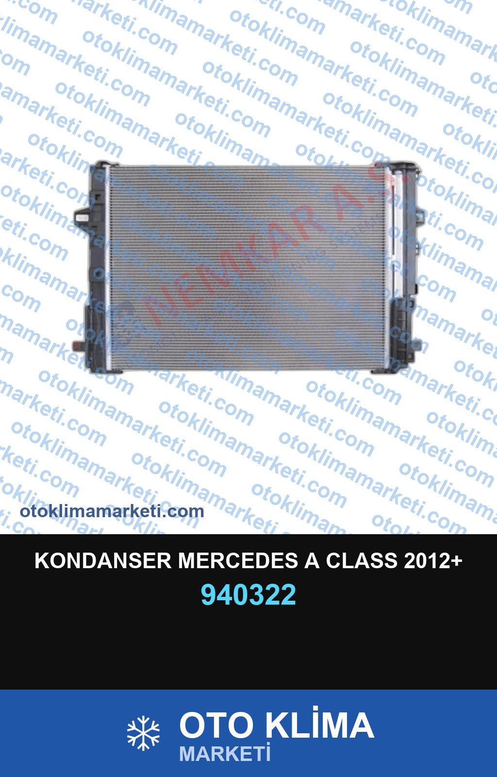 KONDANSER MERCEDES A CLASS 2012+