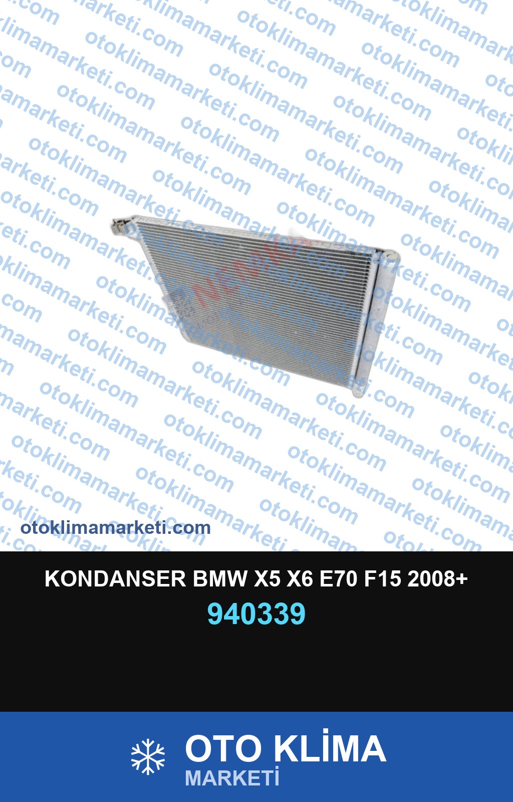 KONDANSER BMW X5 X6 E70 F15 2008+