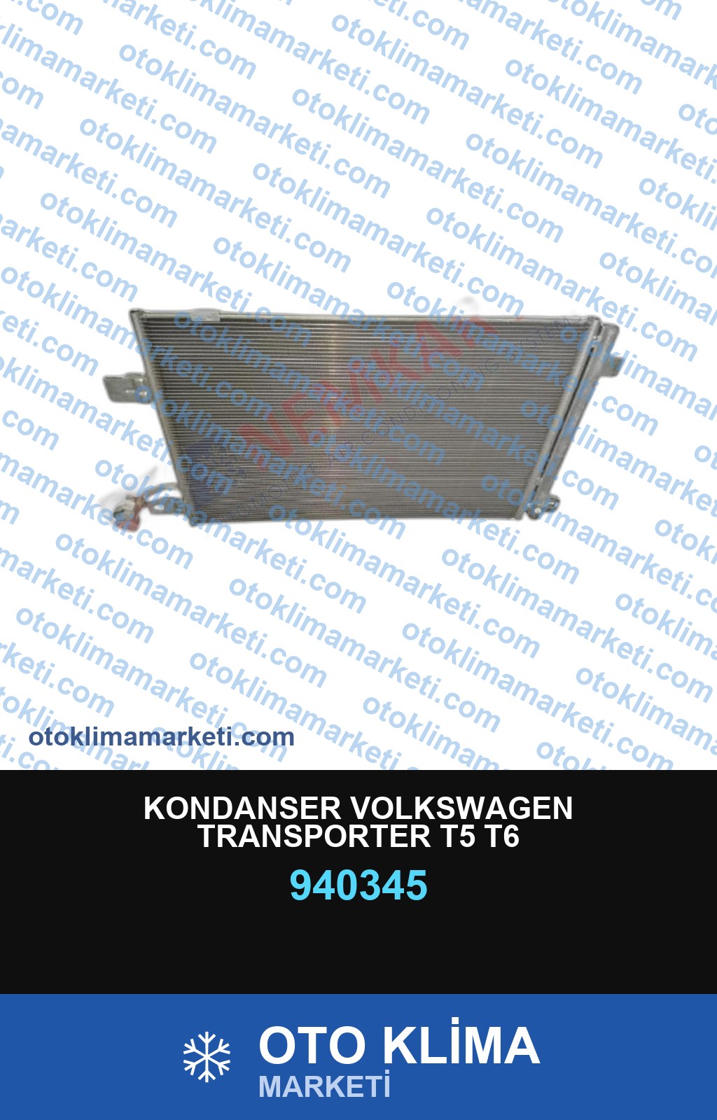KONDANSER VOLKSWAGEN TRANSPORTER T5 T6