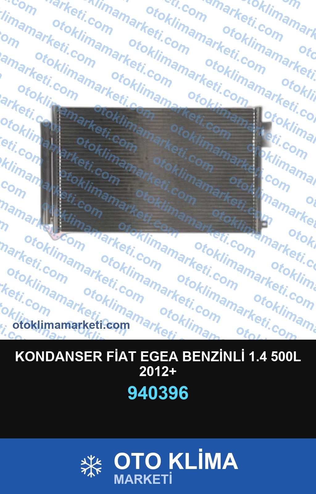 KONDANSER FİAT EGEA BENZİNLİ 1.4 500L 2012+