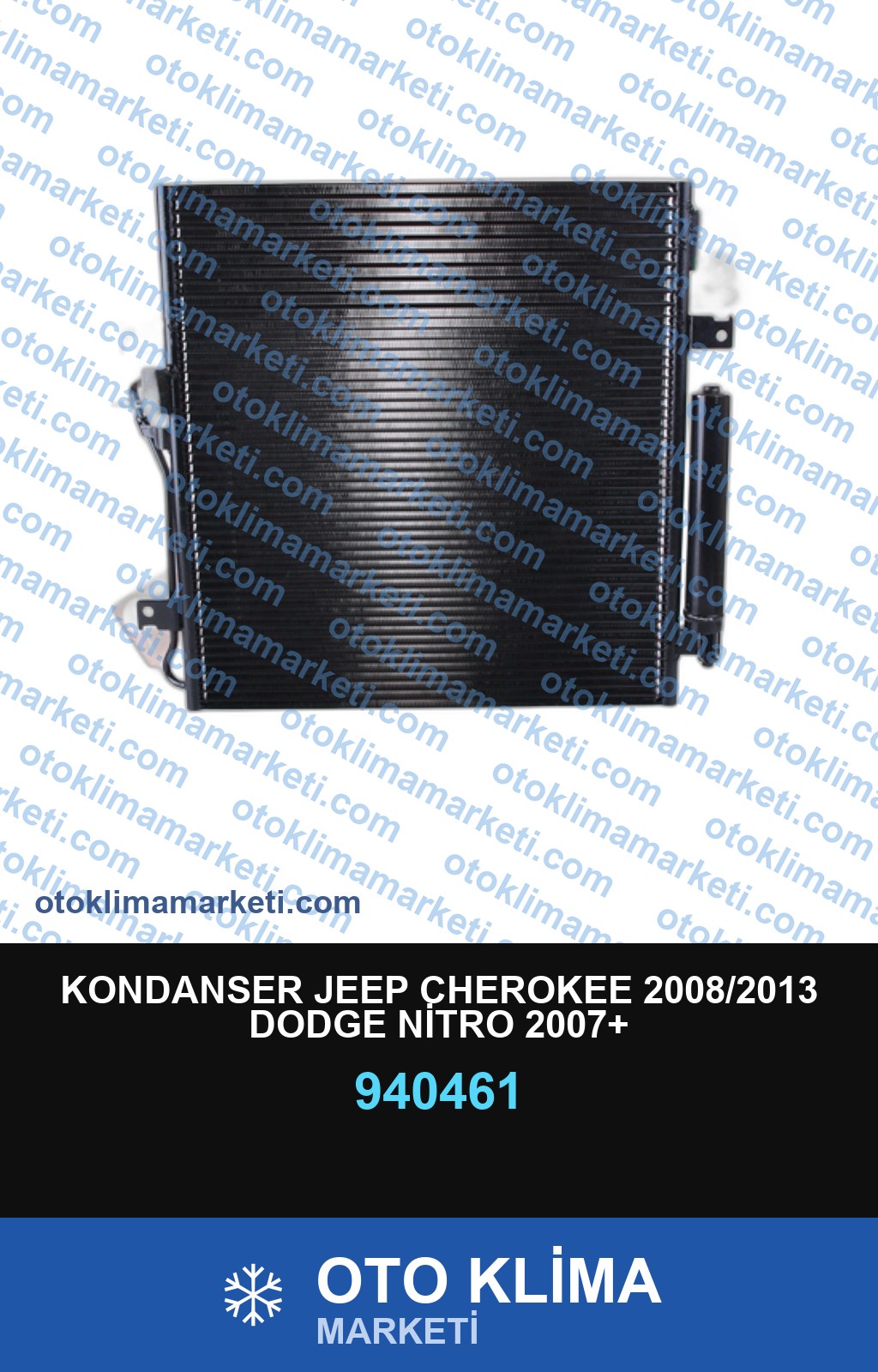 KONDANSER JEEP CHEROKEE 2008/2013 DODGE NİTRO 2007+