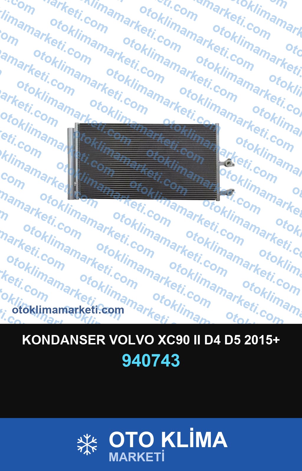 KONDANSER VOLVO XC90 II D4 D5 2015+