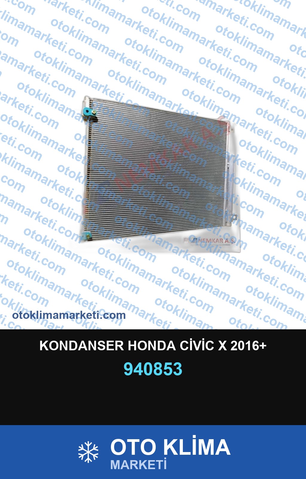 KONDANSER HONDA CİVİC X 2016+