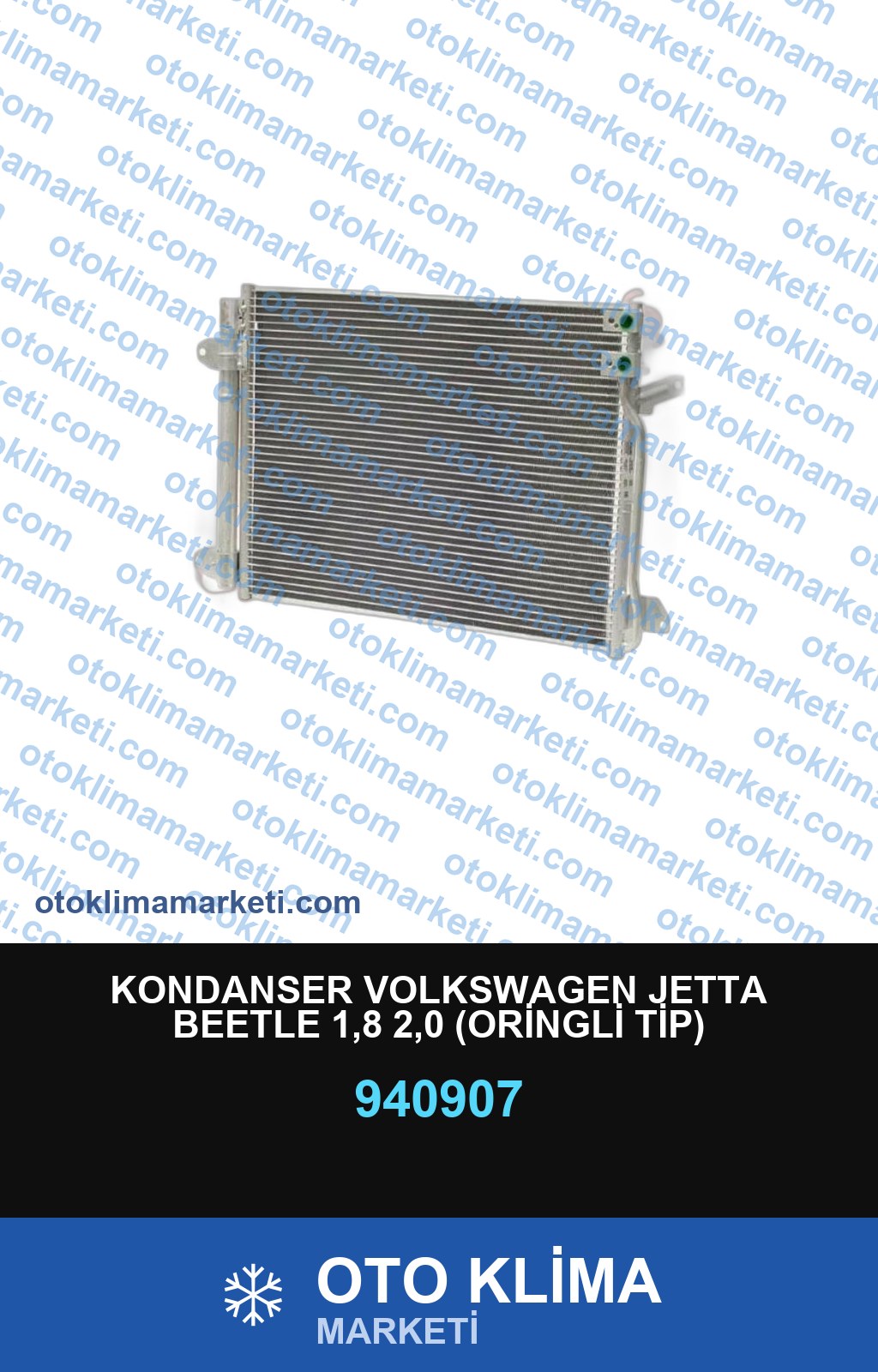 KONDANSER VOLKSWAGEN JETTA BEETLE 1,8 2,0 (ORİNGLİ TİP)