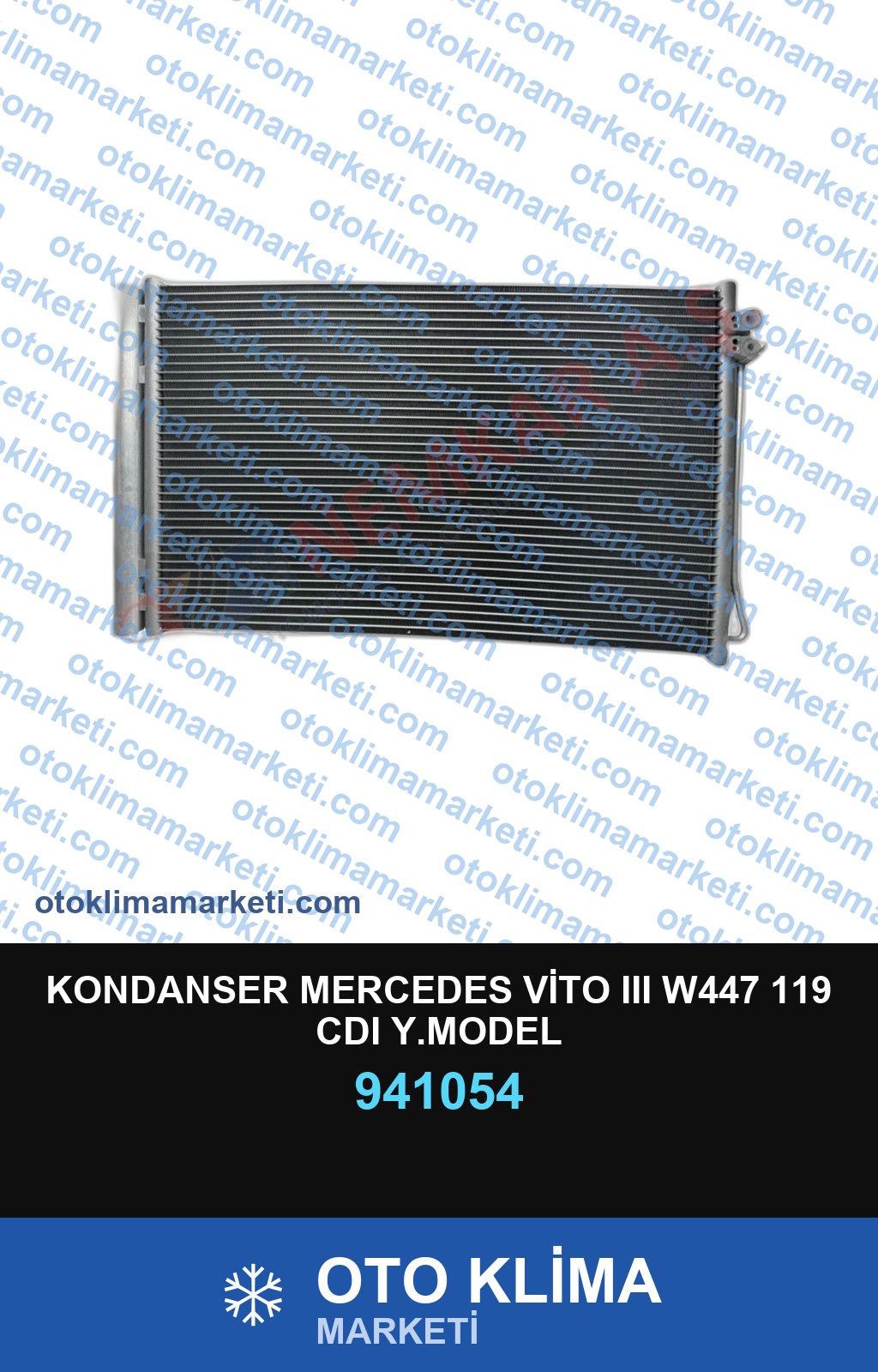 KONDANSER MERCEDES VİTO III W447 119 CDI Y.MODEL