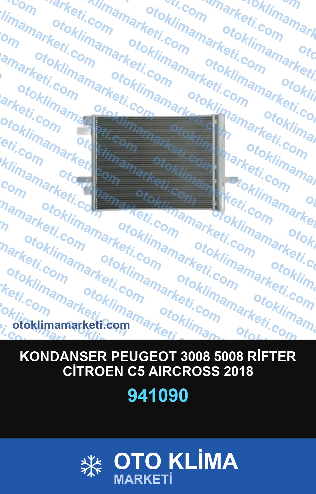 KONDANSER PEUGEOT 3008 5008 RİFTER CİTROEN C5 AIRCROSS 2018