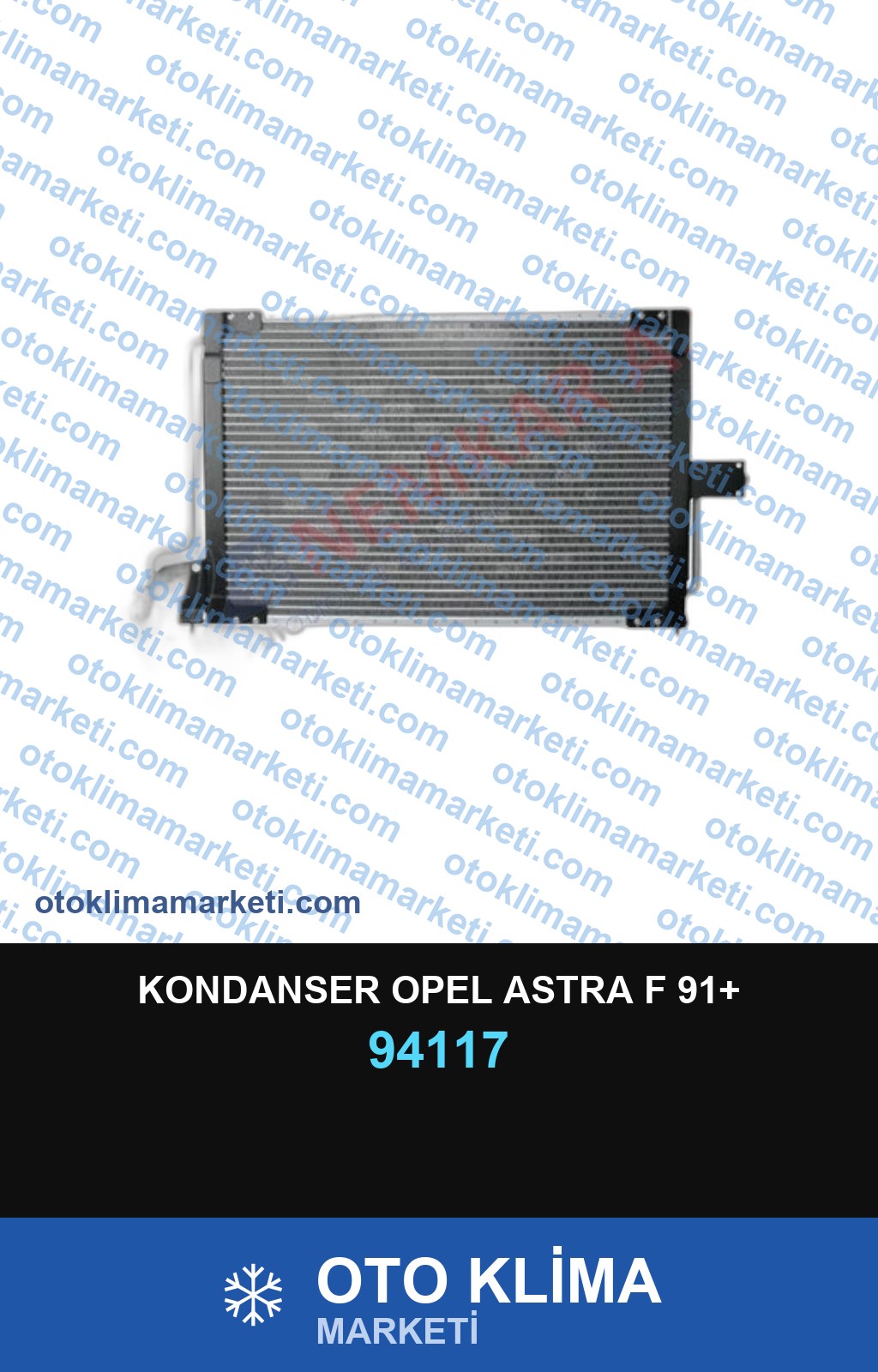 KONDANSER OPEL ASTRA F 91+