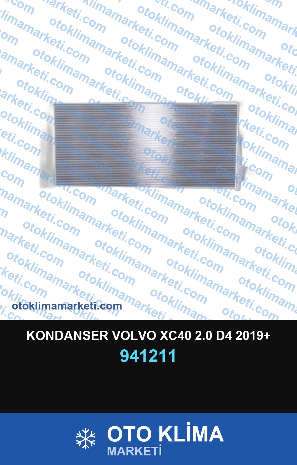KONDANSER VOLVO XC40 2.0 D4 2019+