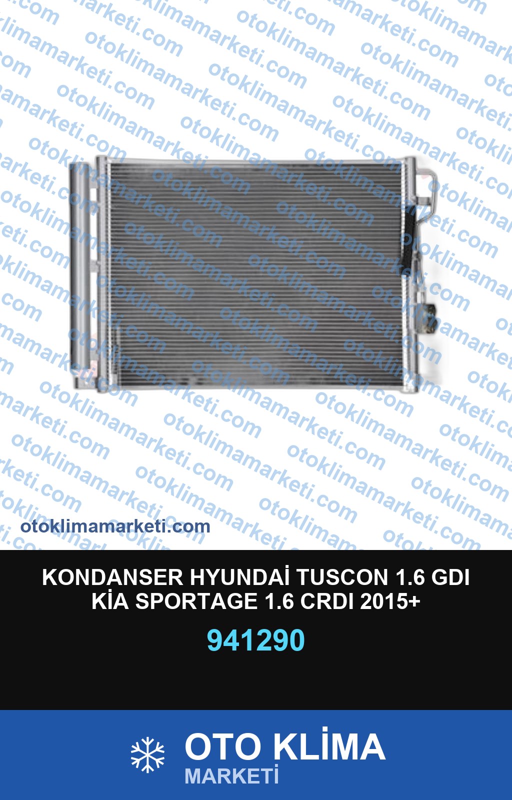 KONDANSER HYUNDAİ TUSCON 1.6 GDI KİA SPORTAGE 1.6 CRDI 2015+ 533*378*20MM