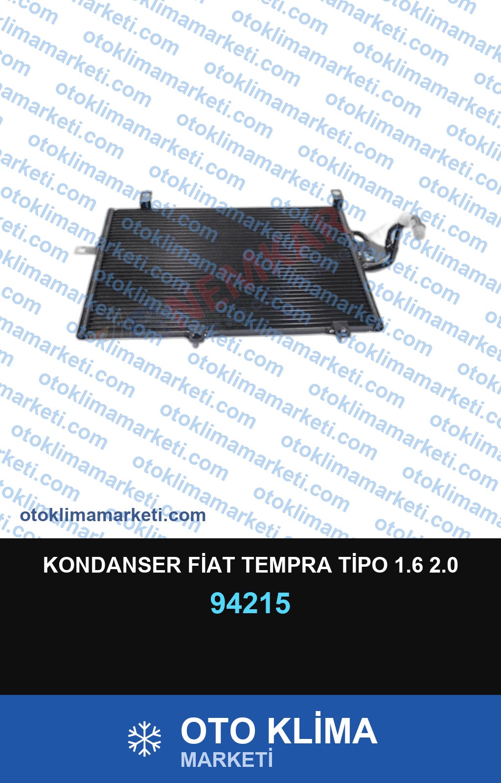 KONDANSER FİAT TEMPRA TİPO 1.6 2.0