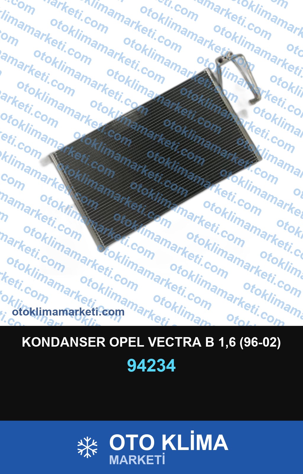 KONDANSER OPEL VECTRA B 1,6 (96-02)