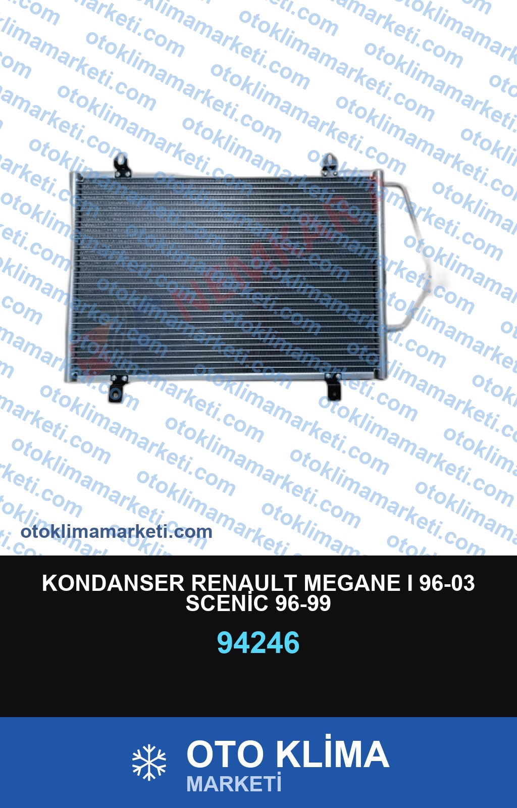 KONDANSER RENAULT MEGANE I 96-03 SCENİC 96-99