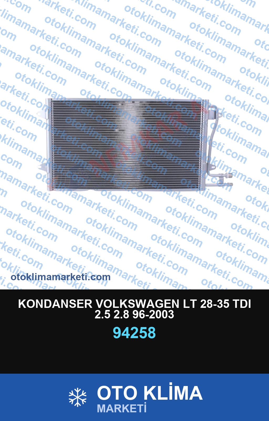 KONDANSER VOLKSWAGEN LT 28-35 TDI 2.5 2.8 96-2003