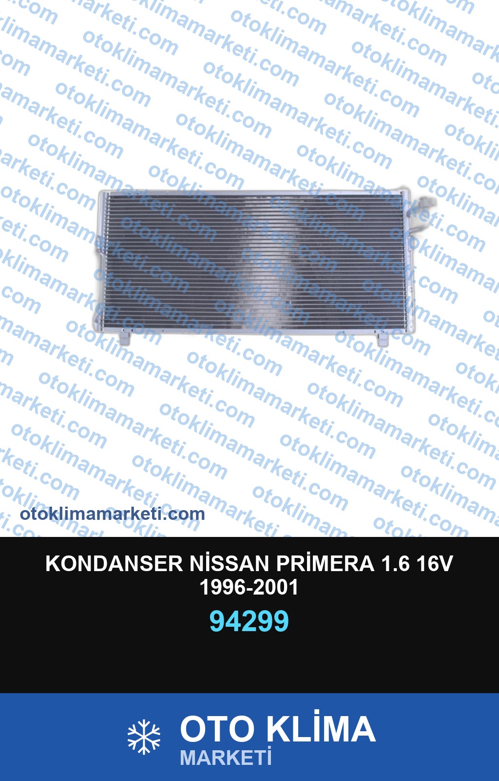 KONDANSER NİSSAN PRİMERA 1.6 16V 1996-2001