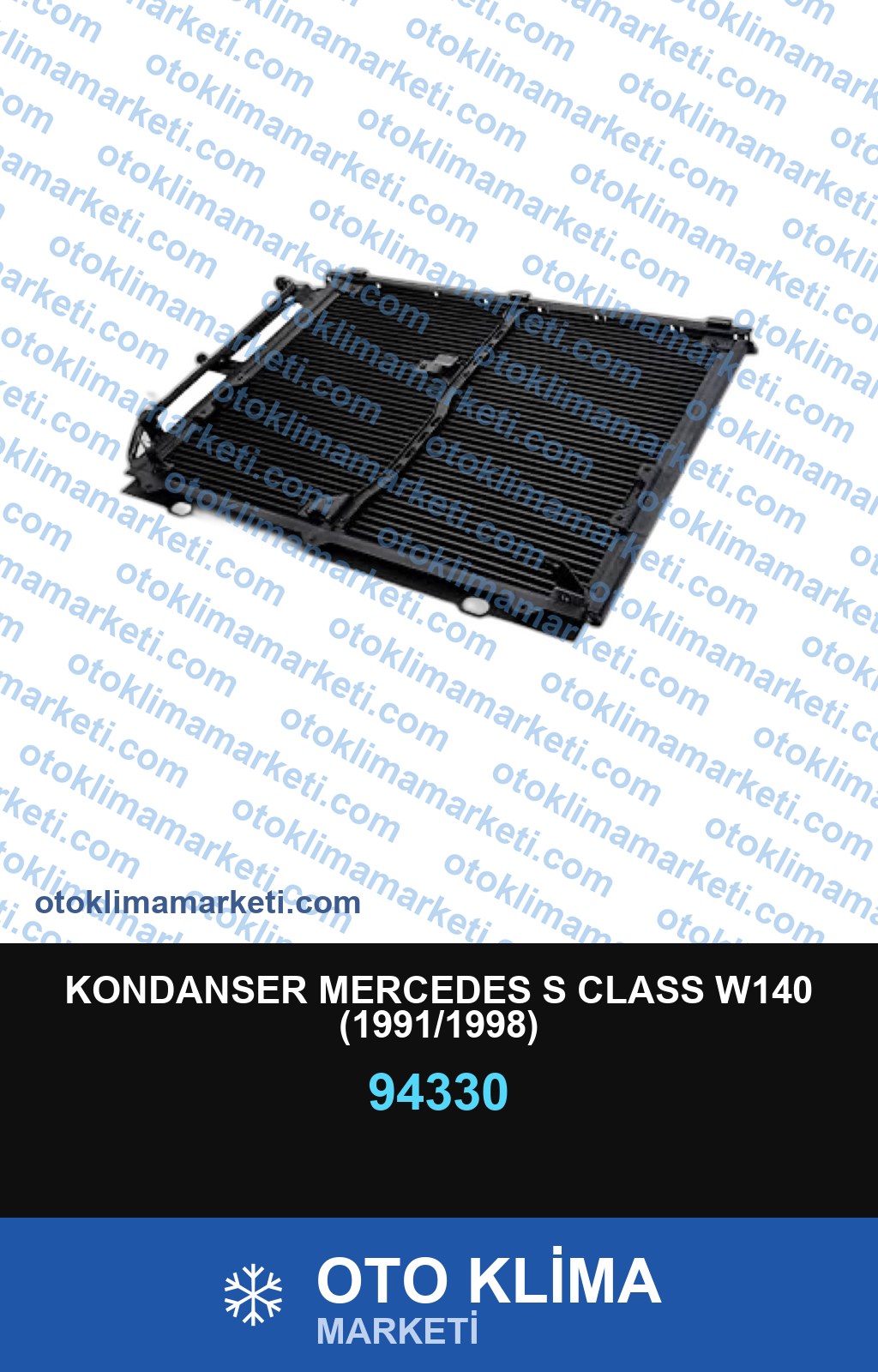KONDANSER MERCEDES S CLASS W140 (1991/1998)