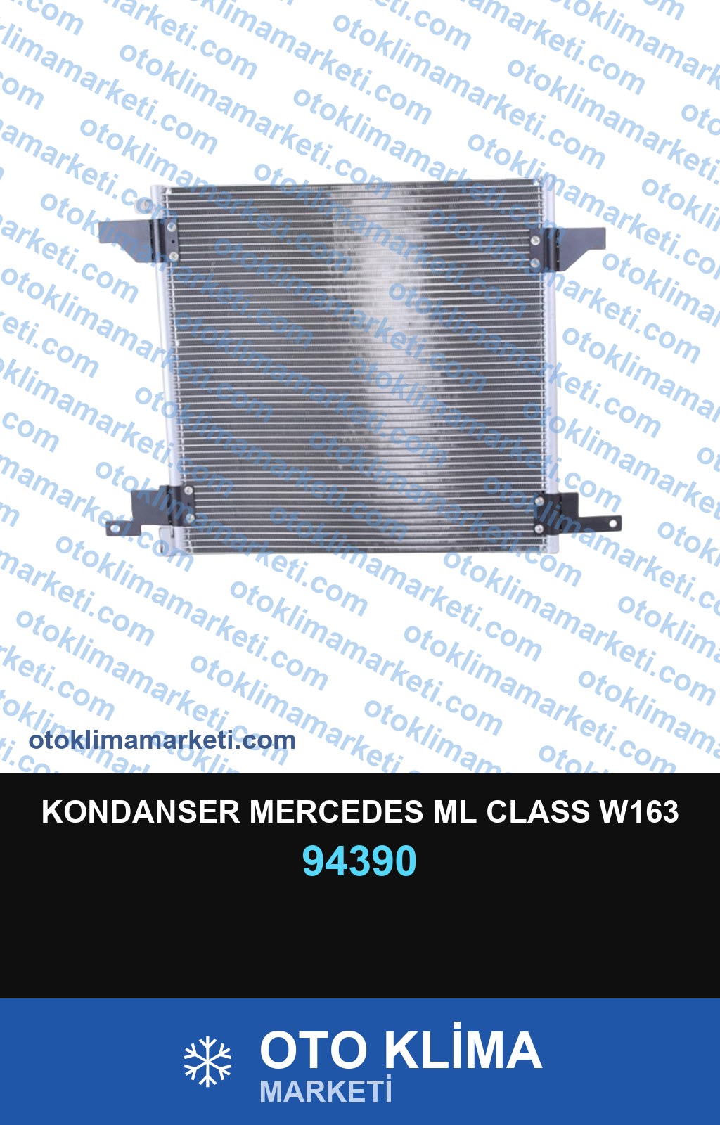 KONDANSER MERCEDES ML CLASS W163