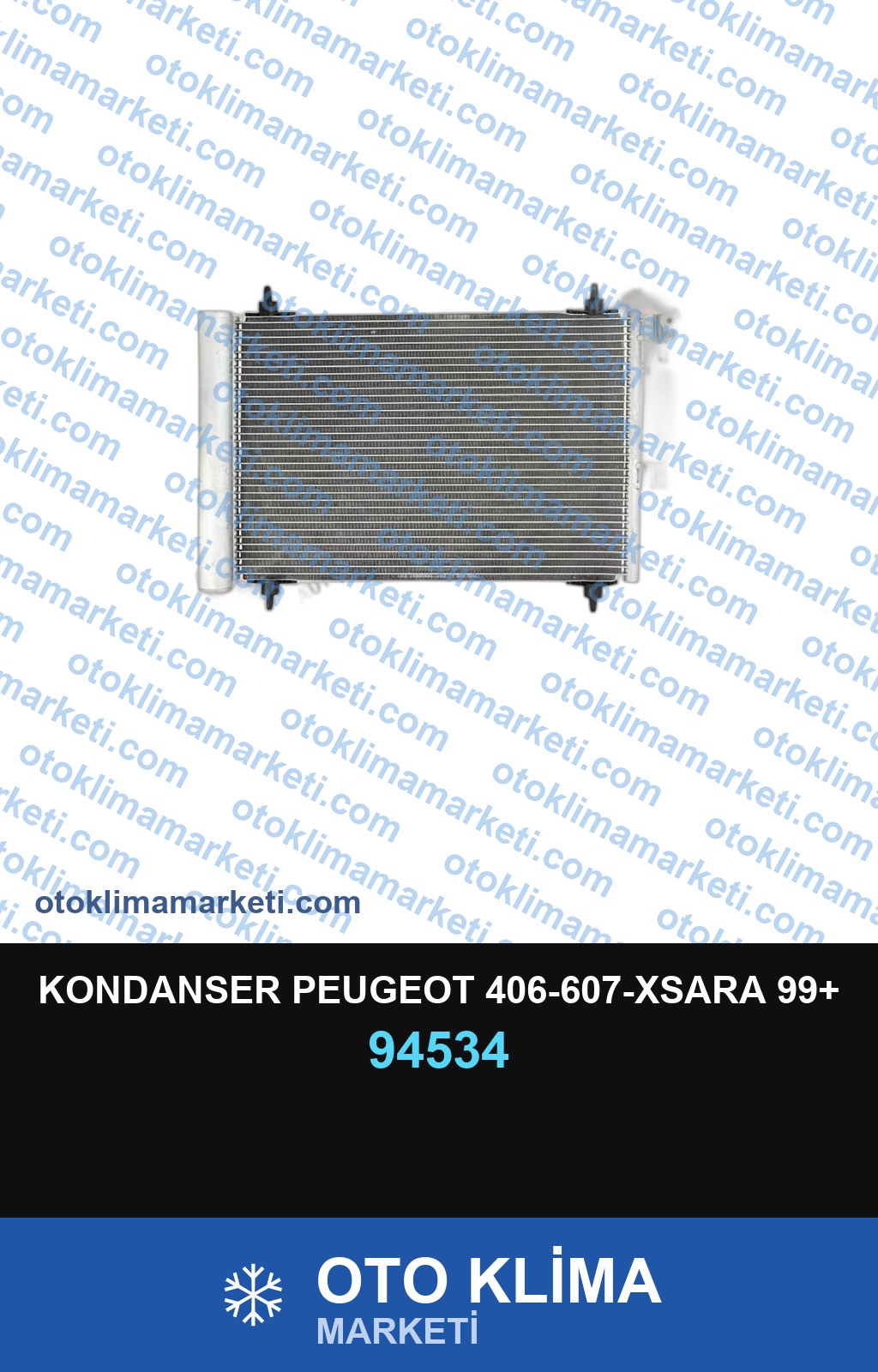 KONDANSER PEUGEOT 406-607-XSARA 99+