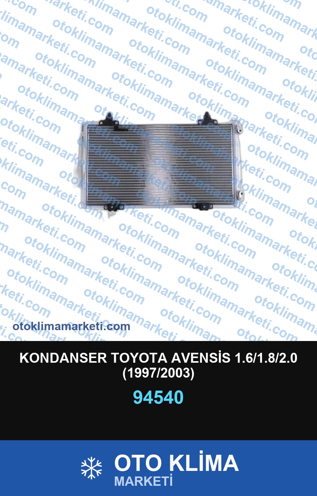 KONDANSER TOYOTA AVENSİS 1.6/1.8/2.0 (1997/2003)