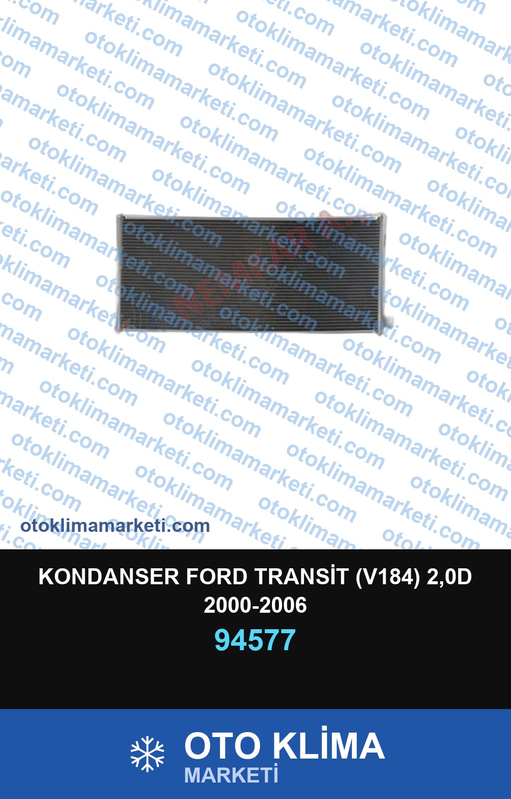 KONDANSER FORD TRANSİT (V184) 2,0D 2000-2006