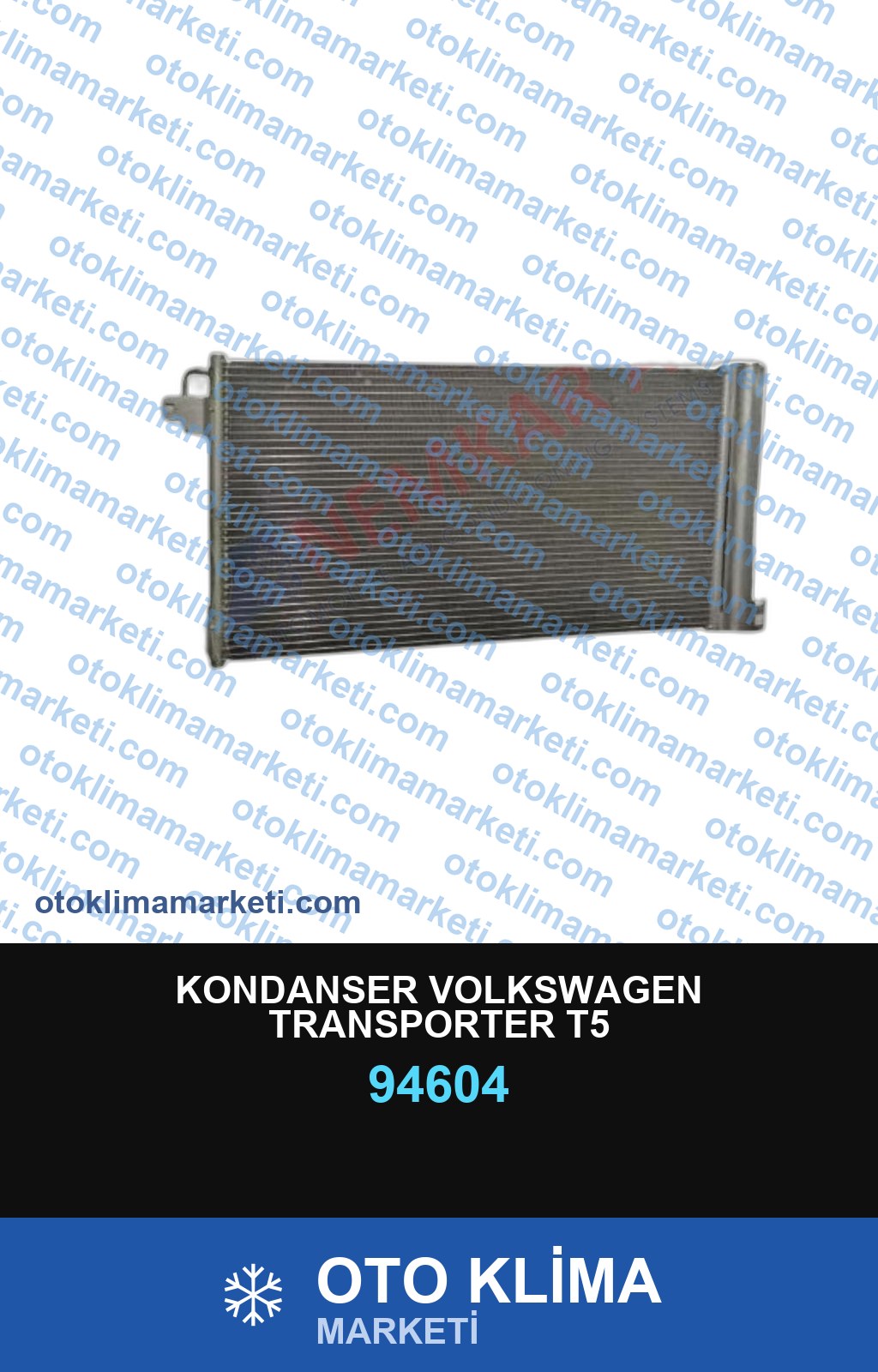 KONDANSER VOLKSWAGEN TRANSPORTER T5