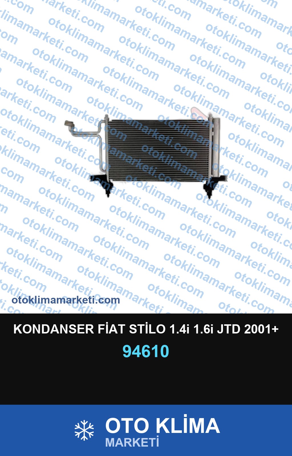 KONDANSER FİAT STİLO 1.4i 1.6i JTD 2001+