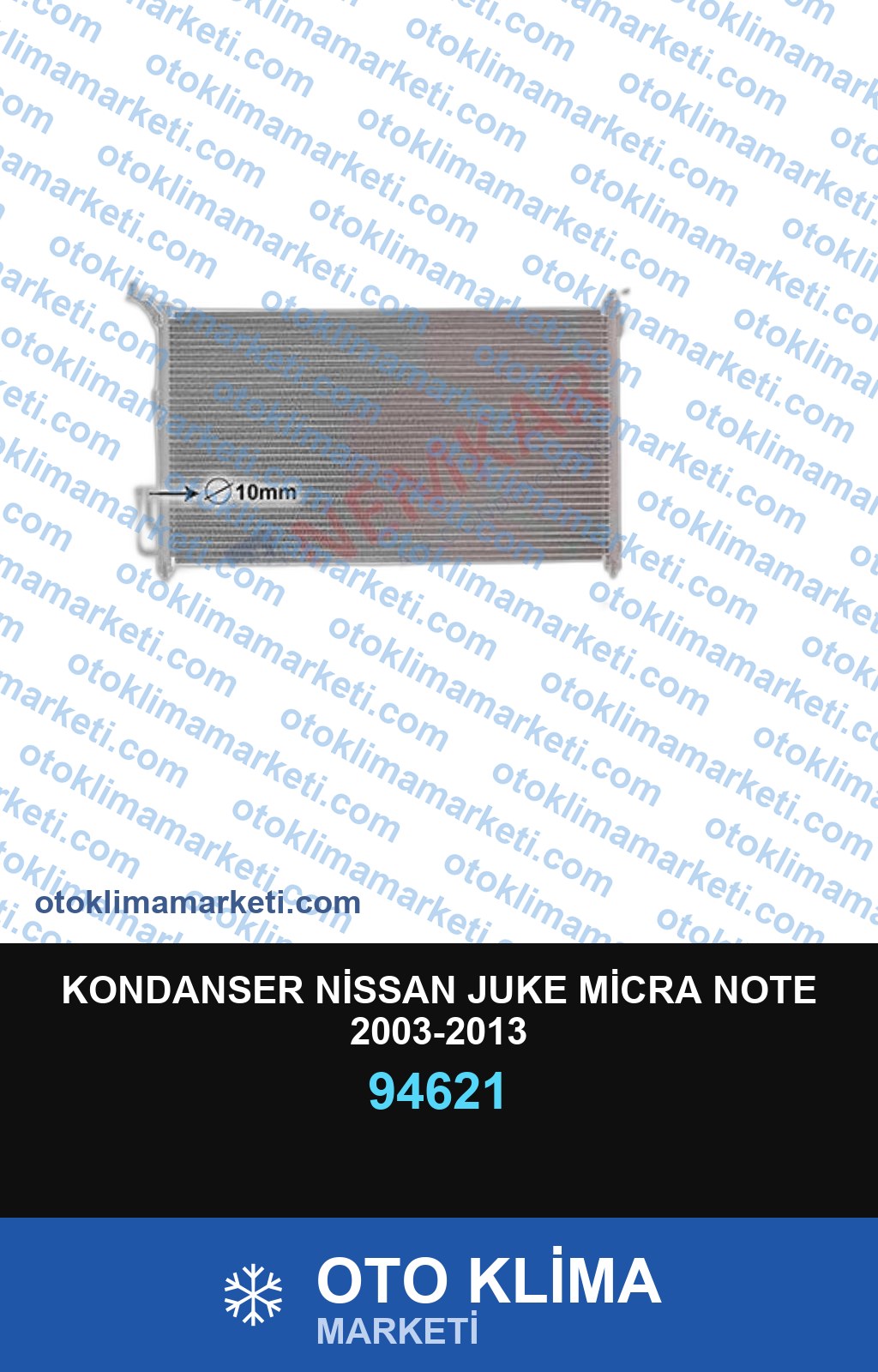 KONDANSER NİSSAN JUKE MİCRA NOTE 2003-2013