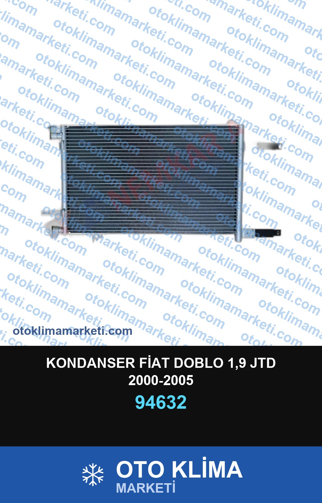 KONDANSER FİAT DOBLO 1,9 JTD 2000-2005