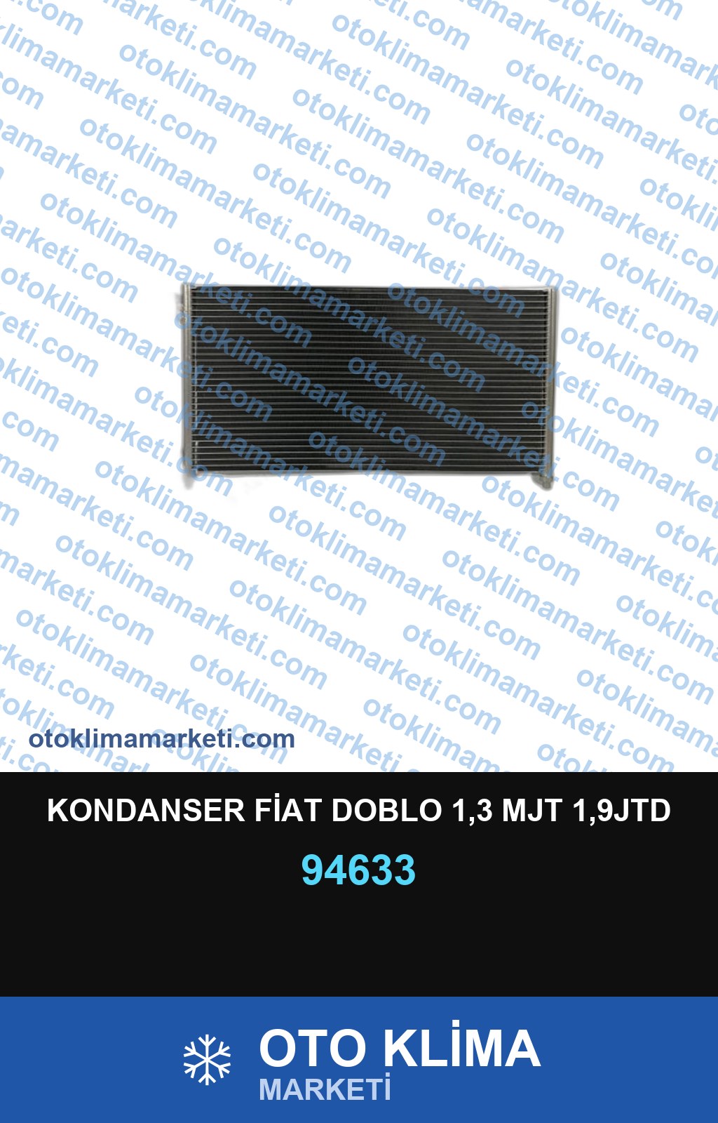 KONDANSER FİAT DOBLO 1,3 MJT 1,9JTD