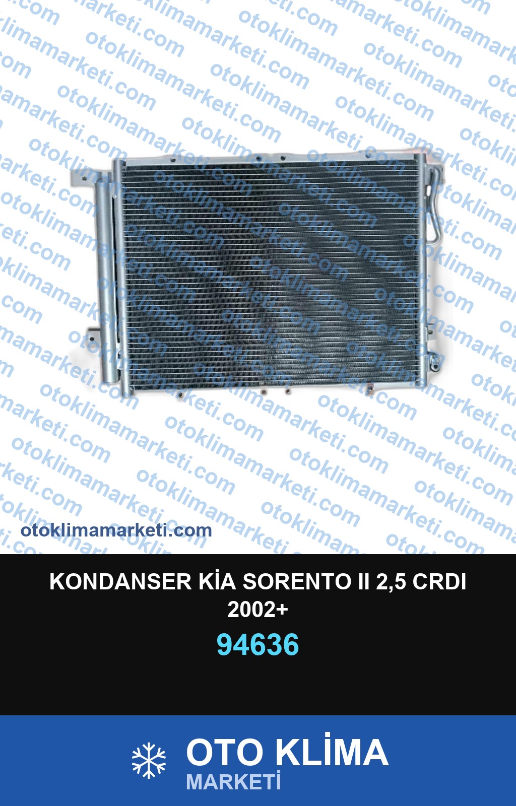 KONDANSER KİA SORENTO II 2,5 CRDI 2002+