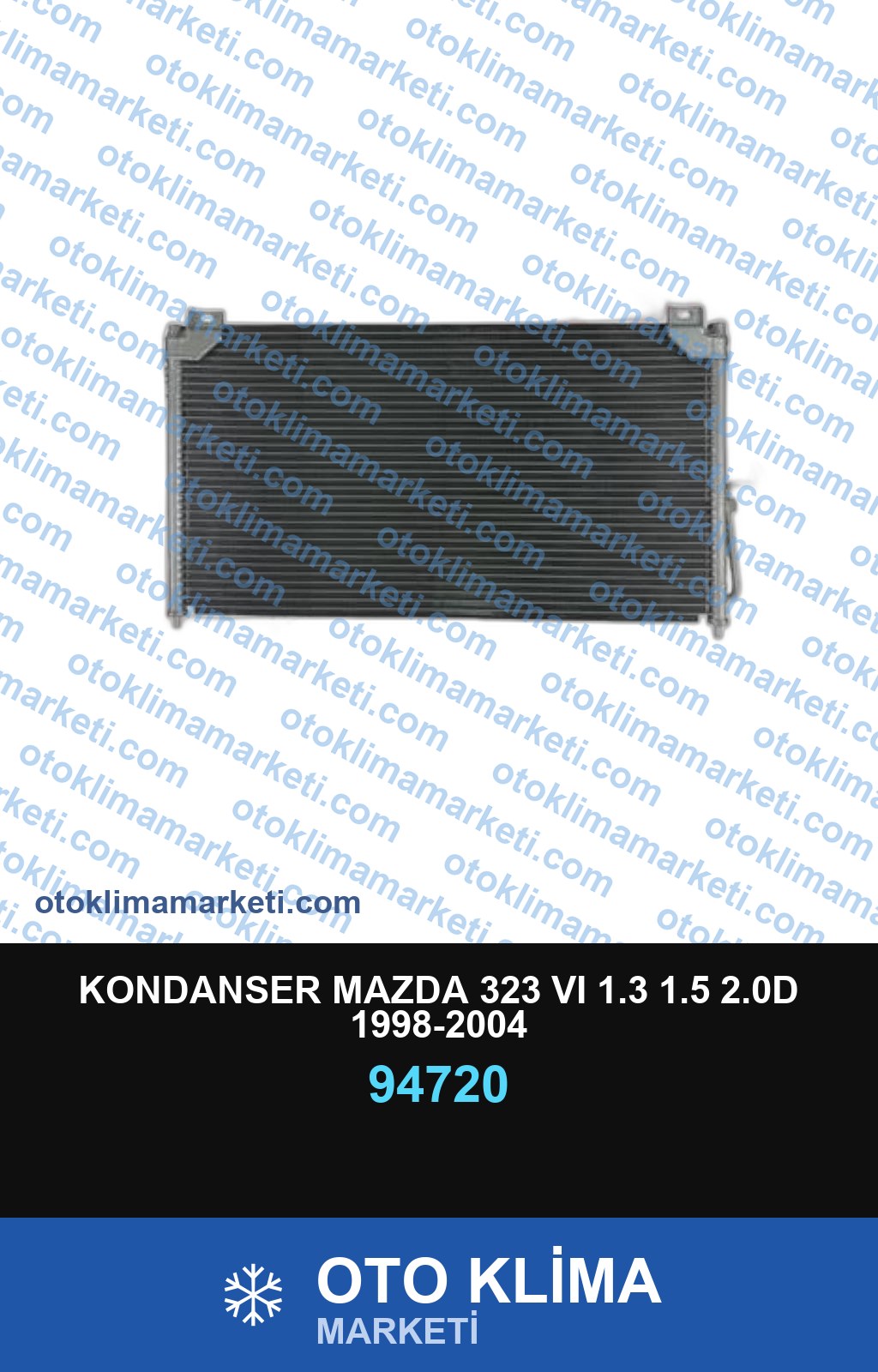KONDANSER MAZDA 323 VI 1.3 1.5 2.0D 1998-2004