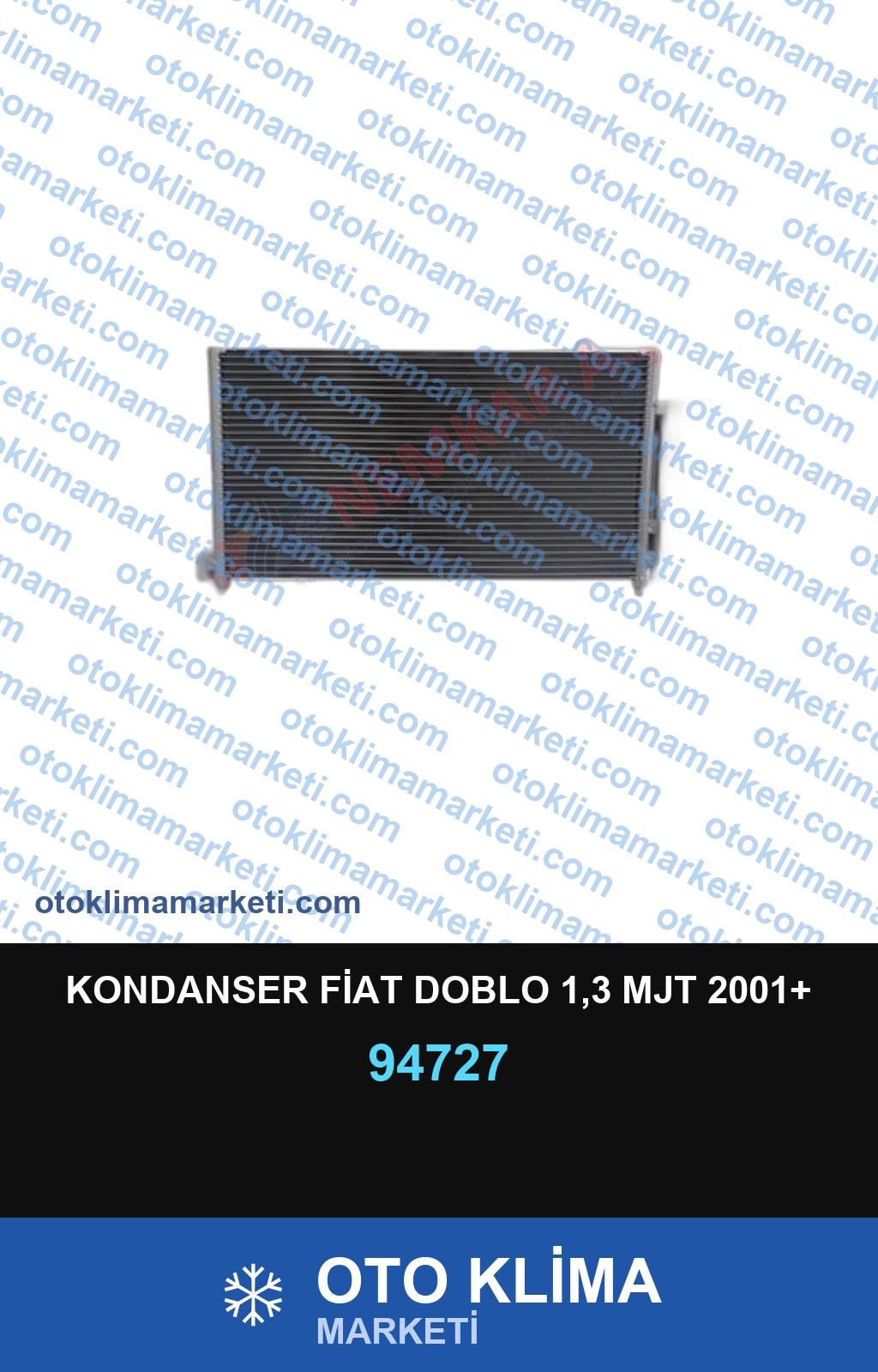 KONDANSER FİAT DOBLO 1,3 MJT 2001+