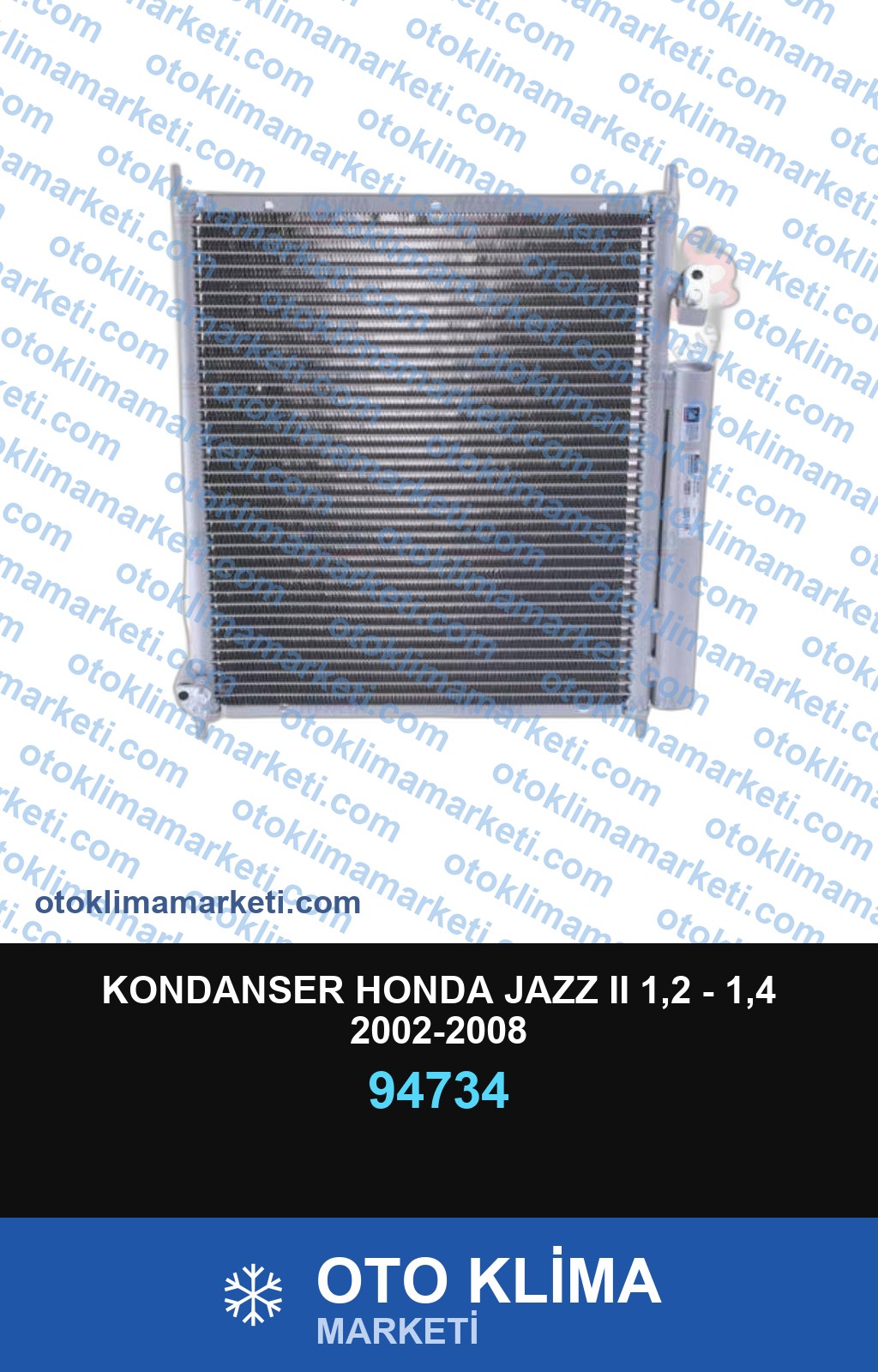 KONDANSER HONDA JAZZ II 1,2 - 1,4 2002-2008