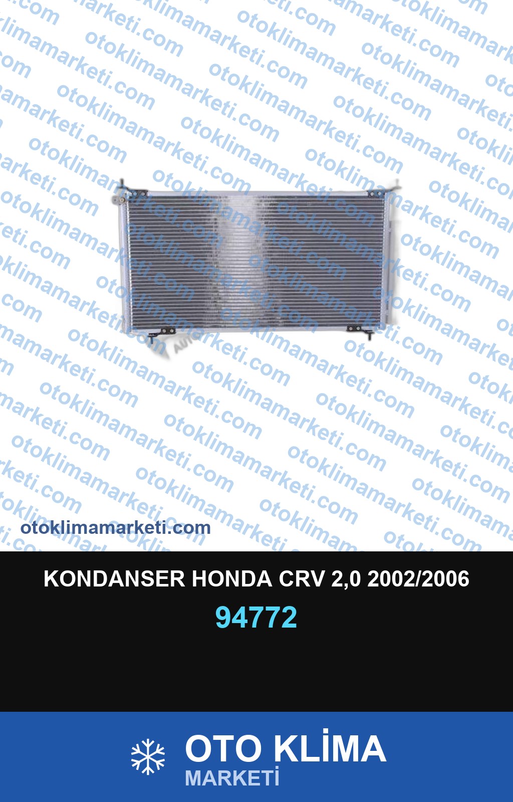 KONDANSER HONDA CRV 2,0 2002/2006