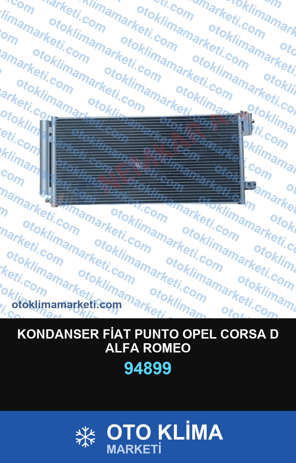 KONDANSER FİAT PUNTO OPEL CORSA D ALFA ROMEO