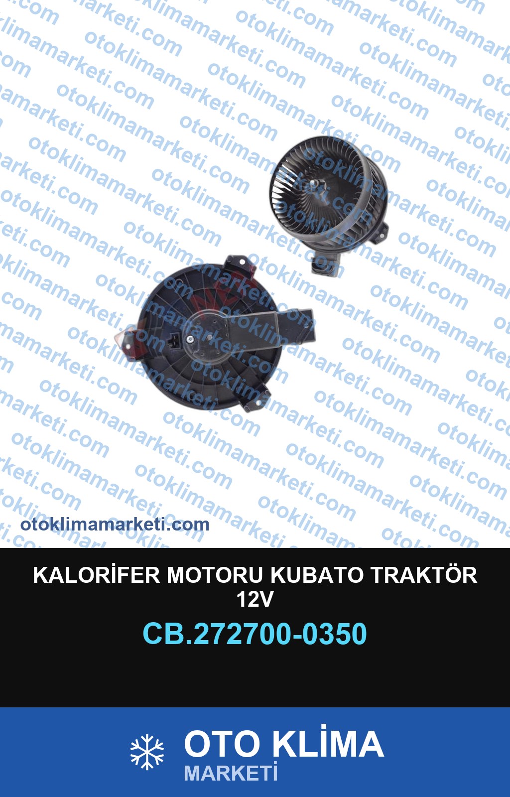 KALORİFER MOTORU KUBATO TRAKTÖR 12V